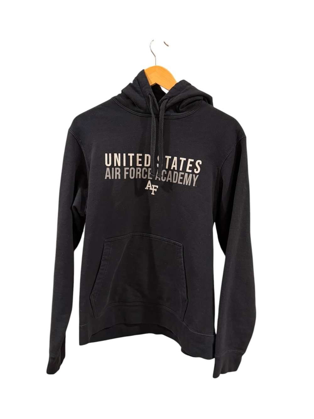 Retro United States Air Force Academy Black Hoodie Size M